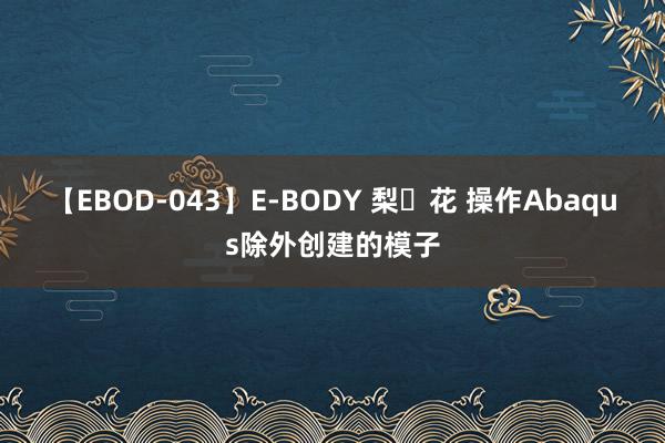 【EBOD-043】E-BODY 梨々花 操作Abaqus除外创建的模子