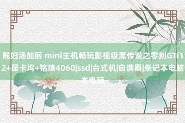 贱妇汤加丽 mini主机畅玩影视级黑传说之零刻GTi12+显卡坞+铭瑄4060|ssd|台式机|自满器|条记本电脑